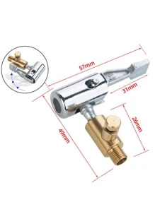 1pc Air Pump Nozzle Adapter, Universal Clip Valve For Inflation and Deflation - Multicolor - View 3