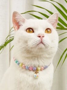 1 Ngọc Trai Giả Trang Trí Vòng Cổ Thú Cưng Cho Chó Mèo Chụp Ảnh Chống Đỡ Phụ Kiện - Nhiều màu - Xem 1