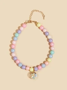 1 Ngọc Trai Giả Trang Trí Vòng Cổ Thú Cưng Cho Chó Mèo Chụp Ảnh Chống Đỡ Phụ Kiện - Nhiều màu - Xem 2