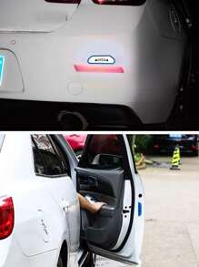 4入組PVC汽車反光開門警示貼 - 藍色 - 查看 5