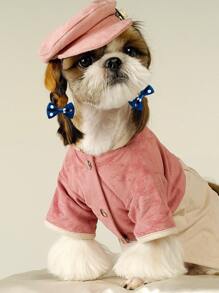 20入組波點圖案蝴蝶結裝飾隨機寵物髮帶適用於狗狗和貓適用於裝飾用品 - 彩色 - 查看 10