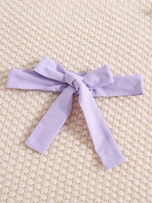 Tween Girl Two Tone Frill Trim Cold Shoulder Dress - Mauve Purple - View 4