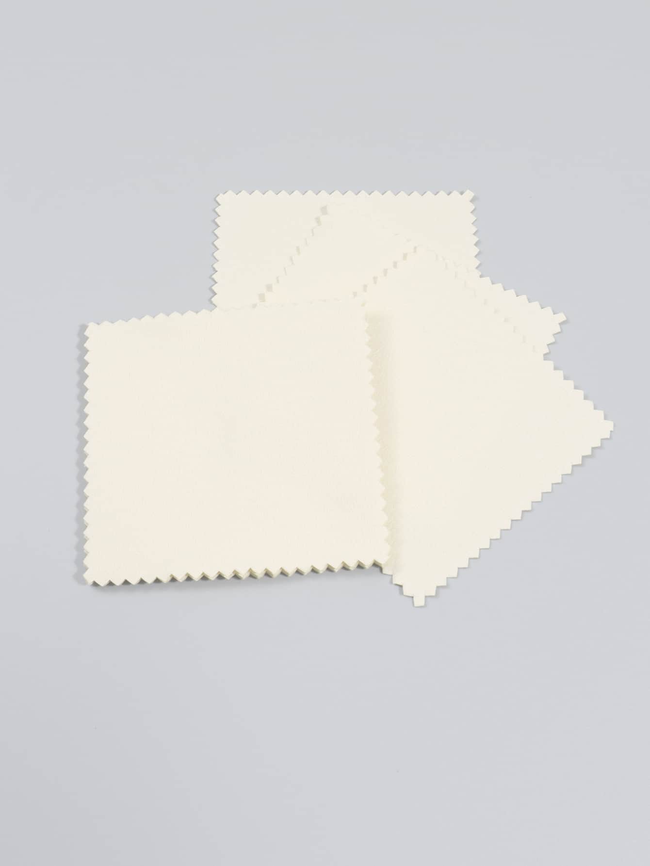 8入組/套DIY首飾配件拋光布擦銀布 - 米色 - 查看 1