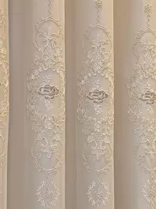 1 Miếng Châu âu Hiện đại Hoa thêu & mỏng Phòng khách Hoặc Phòng ngủ Cửa sổ Rèm - Nhiều màu - Xem 4