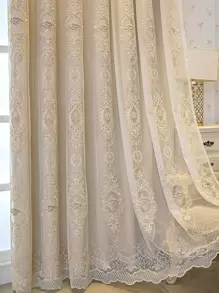 1 Miếng Châu âu Hiện đại Hoa thêu & mỏng Phòng khách Hoặc Phòng ngủ Cửa sổ Rèm - Nhiều màu - Xem 1