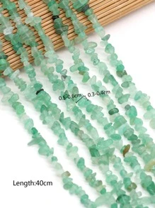 1 Dây Hạt Đá Tự Nhiên Dây Sỏi Thạch Anh Tím/Bùa Dialogite Cho Vòng Cổ DIY Vòng Tay Nữ Cô Gái Trang Sức Làm Phụ Kiện Tinh Tế quà Tặng 3x4-5x6mm - màu xanh lá - Xem 4