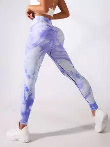 Quần Leggings Thể thao Nữ Cà vạt nhuộm - Nhiều màu - Xem 1