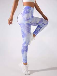 Quần Leggings Thể thao Nữ Cà vạt nhuộm - Nhiều màu - Xem 5