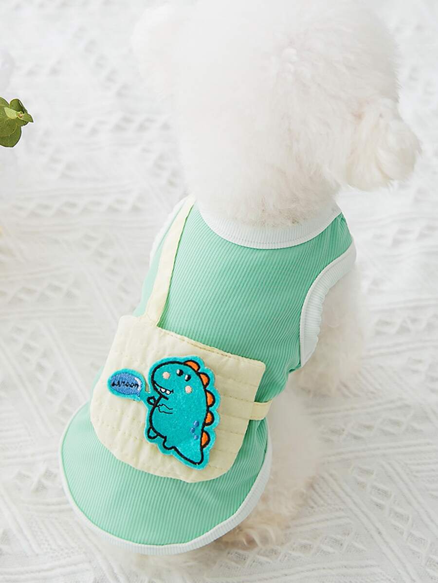 1PC Hoạt Hình Khủng Long Trang Trí Bể Thú Cưng Cho Mèo Và Chó Cho Mùa Hè - Nhiều màu - Xem 1