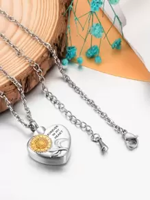 1 vòng cổ thiết kế hình trái tim cho chó và mèo để ghi nhớ - Nhiều màu - Xem 1