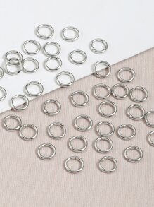 200 cái/bộ Vòng nhảy 6mm/Vòng chia để làm trang sức và sửa chữa vòng cổ - Bạc - Xem 1