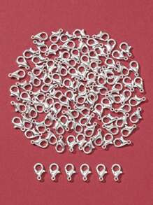 100入組龍蝦扣DIY首飾配件 - 銀色 - 查看 1