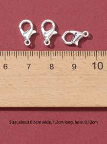 100入組龍蝦扣DIY首飾配件 - 銀色 - 查看 3