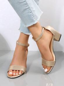 Women Heeled Sandals - Emas - View 5