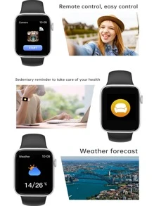 智能手錶健身追踪器，帶心率監測器、睡眠追踪器、通話、多種運動模式和 2入組可互換錶帶 - 彩色 - 查看 5