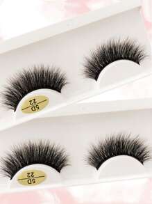 1 par Pestañas postizas separadas - Negro - Ver 6