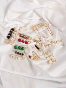 女士圍巾扣、披肩別針和圍巾環套裝