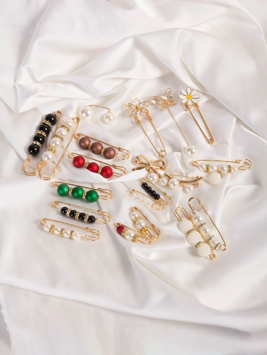 女士圍巾扣、披肩別針和圍巾環套裝