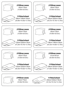 衍縫防水床笠套裝不附內芯 - 米色 - 查看 7