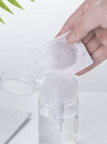 1 件便携式按压式透明瓶，适用于爽肤水/卸妆水/护肤品家居浴室装饰夏季 - 查看 2