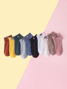 10pairs Cartoon Graphic Socks - Multicolor - View 1