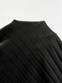 SHEIN Essnce Plus 3pcs Mock Neck Rib-knit Tank Top - Multicolor - View 6