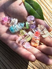 5入組/套隨機ABS花園裝飾品,現代許愿瓶設計花園雕像適用於戶外