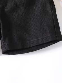Toddler Boys Slant Pocket Denim Shorts - Black - View 5
