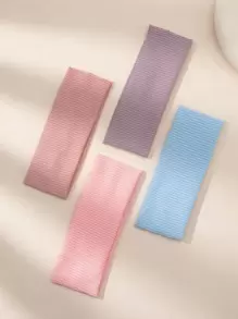 4pcs Solid Hair Band For back to school - Multicolor - View 2