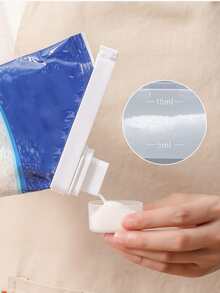 1pc PP Sealing Clip, Modern Plain Food Sealing Clip For Home, Kitchen - White - View 4