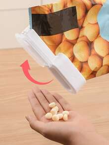 1pc PP Sealing Clip, Modern Plain Food Sealing Clip For Home, Kitchen - White - View 5