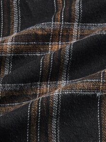 ROMWE Kawaii Plaid Print Belted Flare Skirt - Multicolor - View 4