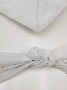 SHEIN VCAY Ruched Tube Top & Cut Out Bodycon Skirt - White - View 8