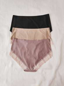 3 piezas Bragas con encaje en contraste - Multicolor - Ver 2