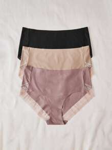 3 piezas Bragas con encaje en contraste - Multicolor - Ver 3