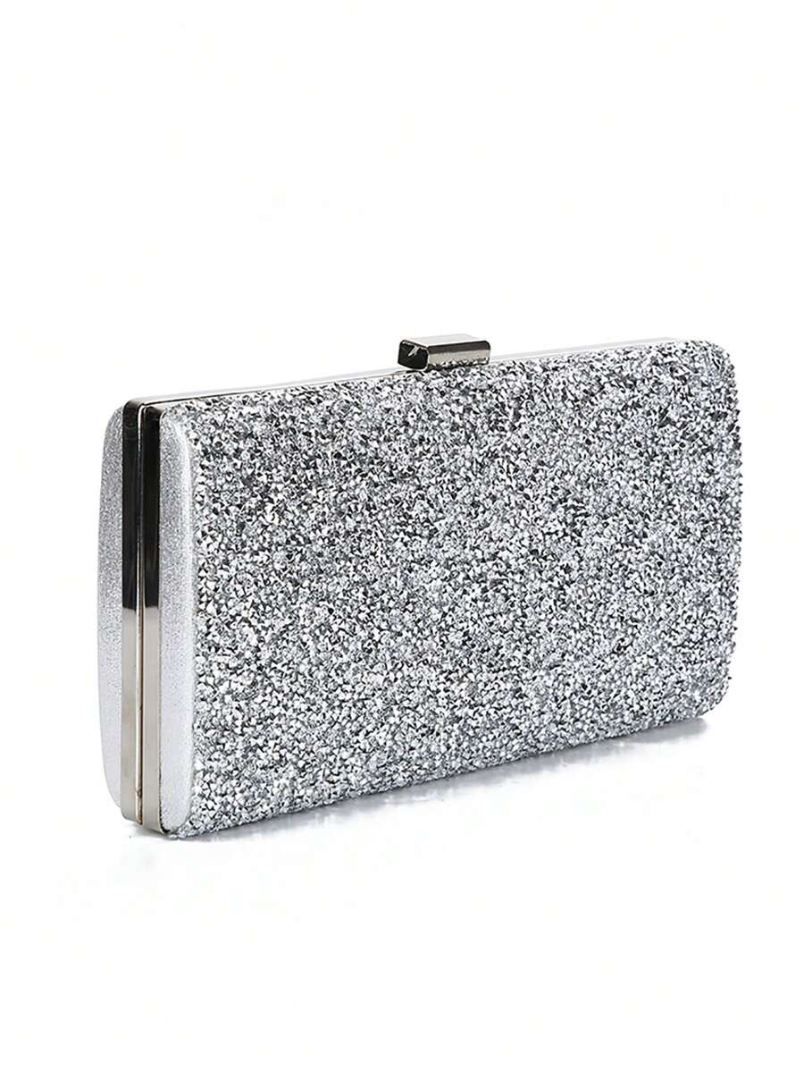 女士晚上手拿包婚禮水鑽手拿包和手提包派對,完美新娘錢包適合婚禮,舞會和派對活動