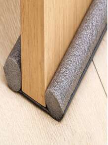 1pc Soundproofing Door Seal Strip, For Windows And Doors, Windproof, Noise Reduction, Self-adhesive - Grey - View 1