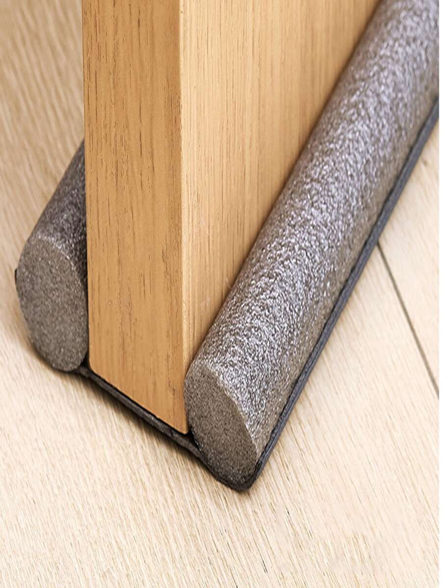 1pc Soundproofing Door Seal Strip, For Windows And Doors, Windproof, Noise Reduction, Self-adhesive - Grey - View 1