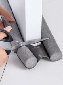 1pc Soundproofing Door Seal Strip, For Windows And Doors, Windproof, Noise Reduction, Self-adhesive - Grey - View 3