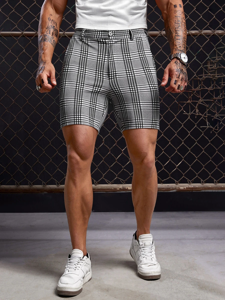 GENTILAND Men Plaid Print Shorts - Multicolor - View 1