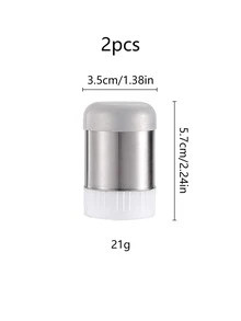 2入組/套不銹鋼調味瓶,經典鹽胡椒挖泥機 - 銀色 - 查看 3