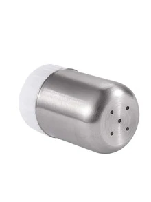 2入組/套不銹鋼調味瓶,經典鹽胡椒挖泥機 - 銀色 - 查看 6