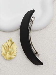 1 件/2 件女士防滑时尚简约哑光复古发夹爪夹发夹发夹，学校用品 - 黑色 - 查看 2