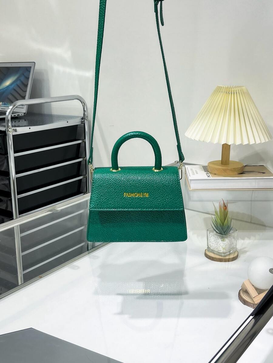 Mini Thời trang Của phụ nữ Hợp thời Cầm tay Vai Túi đeo chéo - màu xanh lá - Xem 1