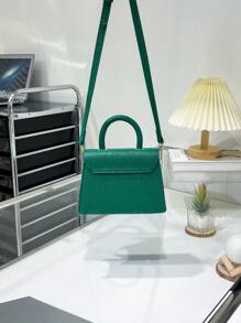 Mini Thời trang Của phụ nữ Hợp thời Cầm tay Vai Túi đeo chéo - màu xanh lá - Xem 2