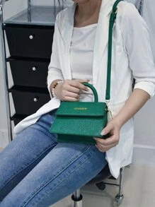 Mini Thời trang Của phụ nữ Hợp thời Cầm tay Vai Túi đeo chéo - màu xanh lá - Xem 3