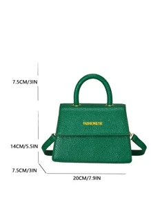 Mini Thời trang Của phụ nữ Hợp thời Cầm tay Vai Túi đeo chéo - màu xanh lá - Xem 7