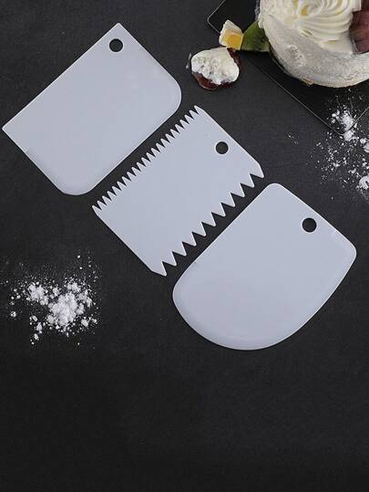 3-pack enfärgade degknivar, mini PET-katspadar för kök