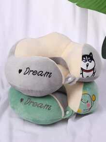 1pc Random Color U-Shaped Neck Pillow For Sleeping And Airplane Travel Neck Protection