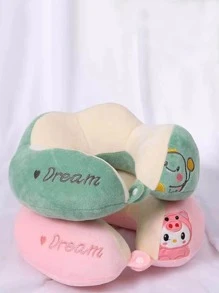 1pc Random Color U-Shaped Neck Pillow For Sleeping And Airplane Travel Neck Protection